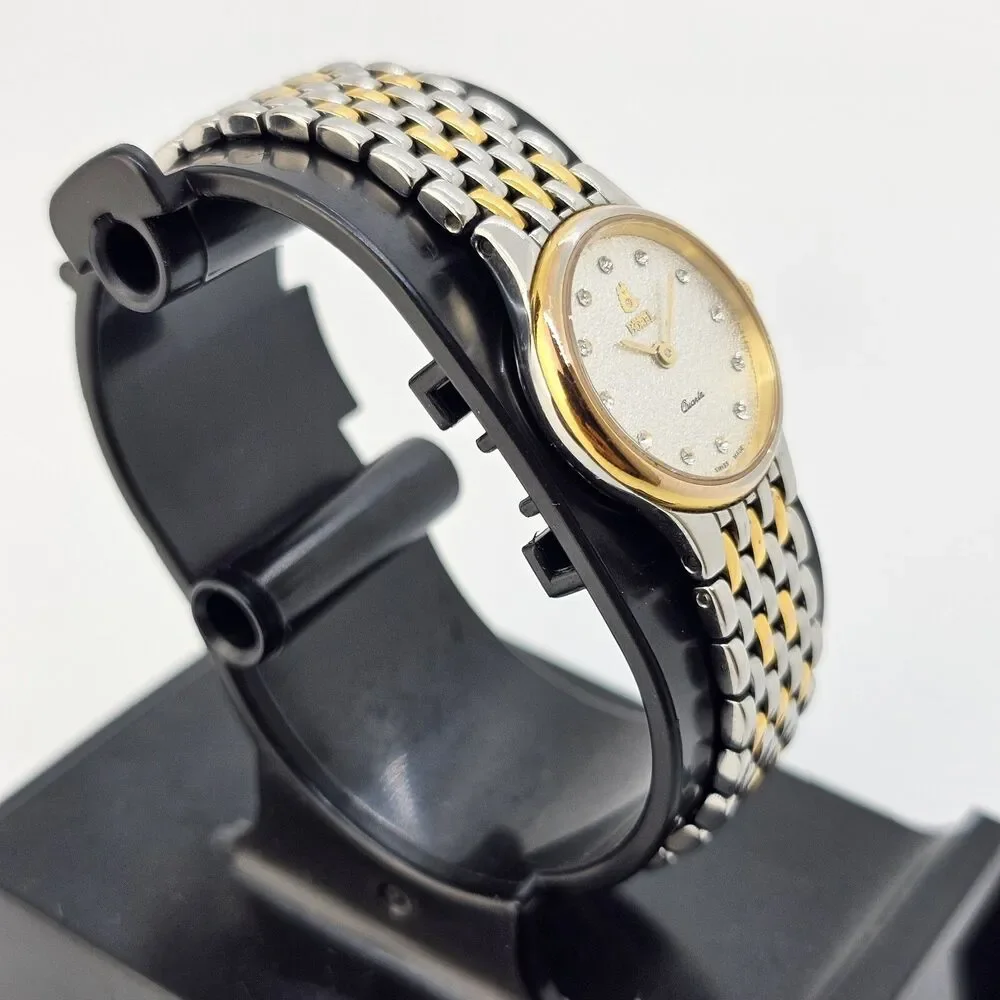 Ernest Borel Women's Watch 21MM Gray Dial Gray Gold Tone Bracelet 6